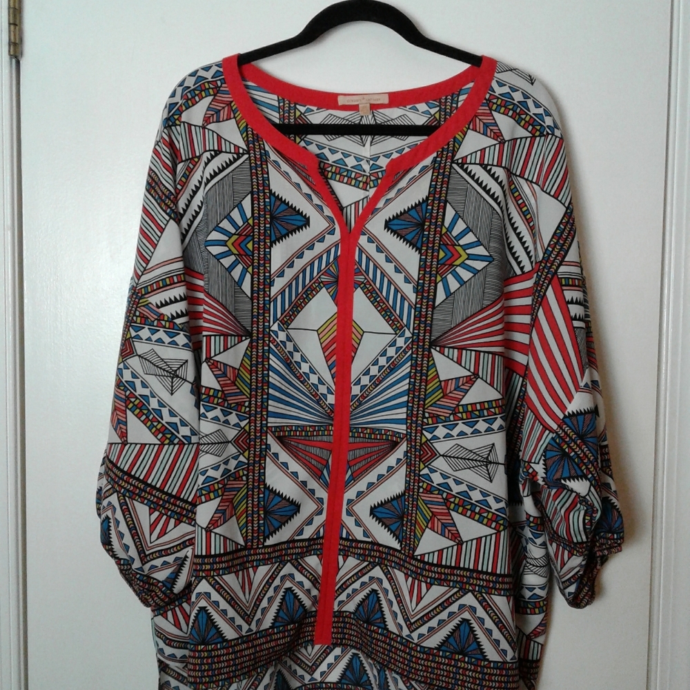 Plus Size Abstract Tunic